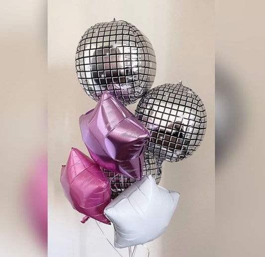 Disco Star Balloon Bouquet