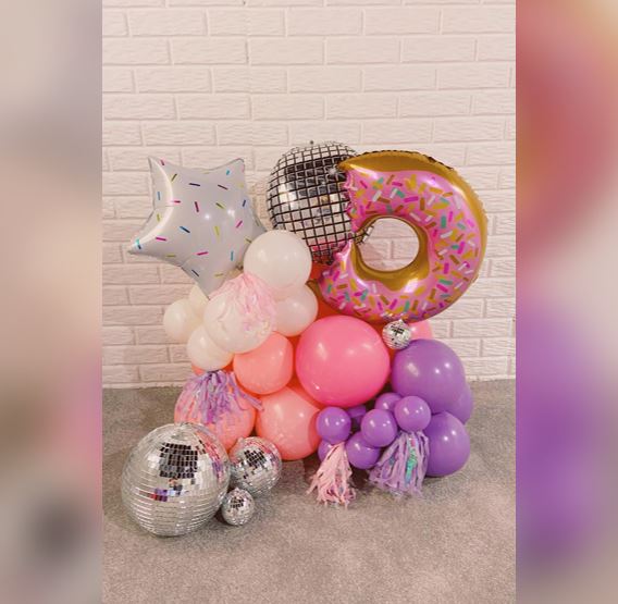 Bit Donut Disco Balloon Bouquet