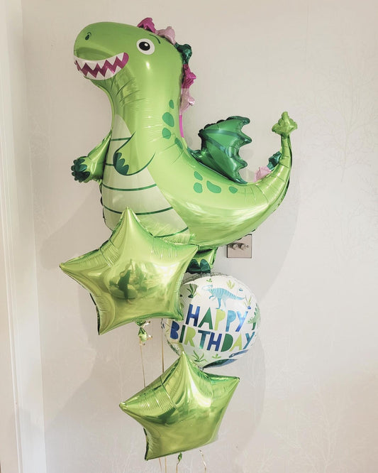 HBD Dinosaur Theme Balloon Bouquet