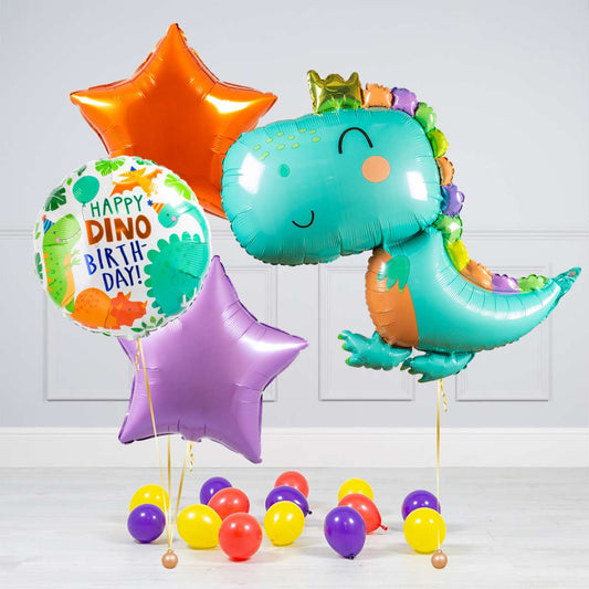 Party Balloon Dinosaur Helium Balloon Bouquet -3