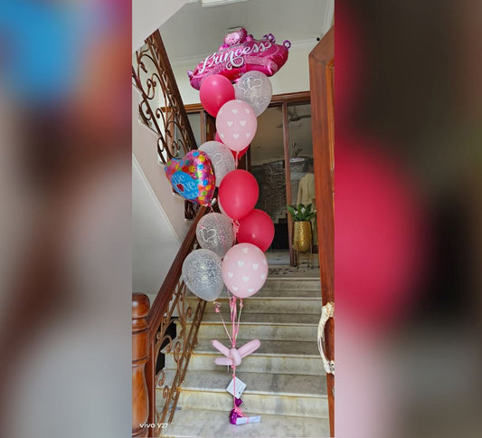 Daughter's Day Theme Princess Balloon Bouquet
