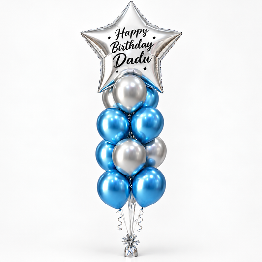 Happy Birthday Dadu Balloon bouquet