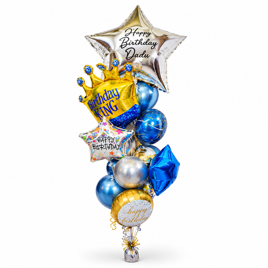 Birthday King Dadu Balloons Bouquet