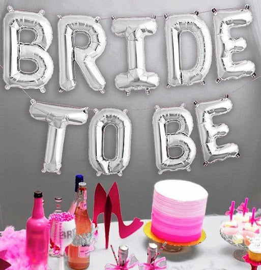 Party Balloon Bride To Be Letters Decoration
