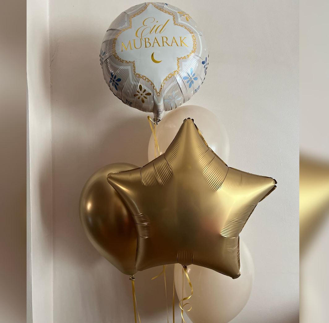 EID Mubarak Star Balloon Bouquet 