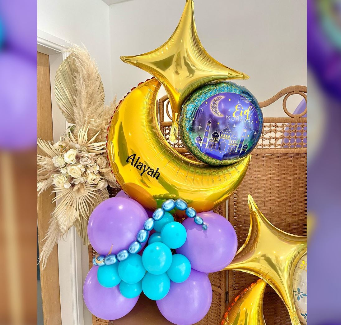 EID Theme Point Star Cluster Balloon Bouquet