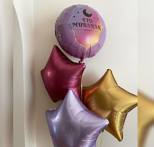 Star Theme EID Balloon Bouquet