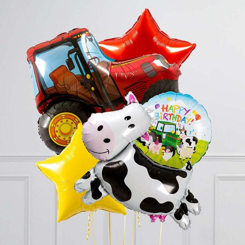 Party Balloon Birthday Farm Theme Animal Foil Helium Balloons Bouquet-16