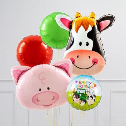 Party Balloon Birthday Farm Theme Animal Foil Helium Balloons Bouquet-29