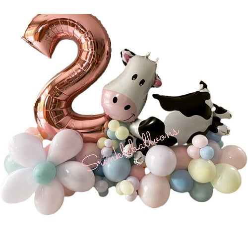 Party Balloon Birthday Farm Theme Animal Foil Helium Balloons Bouquet-40