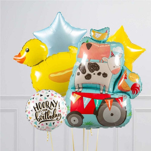 Party Balloon Birthday Farm Theme Animal Foil Helium Balloons Bouquet-6