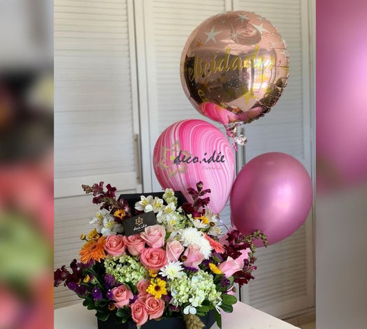 Balloons And Flowers 