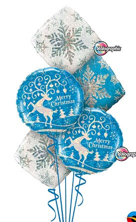 Party Balloon Reindeer Sparkle Balloon Bouquet