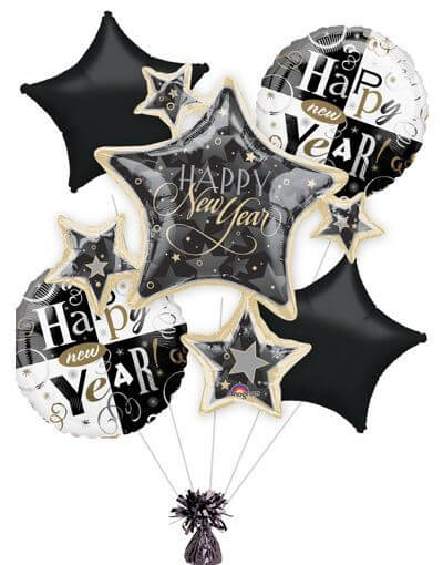 Party Balloons Enchanted Evening Cluster Balloon Bouquet