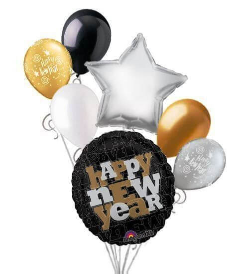 Party Balloons Happy New Year Balloon Bouquet