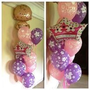 Party Balloon Welcome Baby Girl Balloons Bouquet 