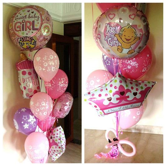 Party Balloon It's A Sweet Baby Girl Balloons Bouquet 