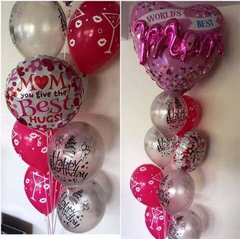 Party Balloons Mom Birthday Balloons Bouquet