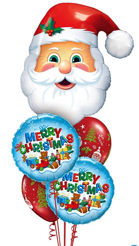 Party Balloon Santa Face Balloon Bouquet