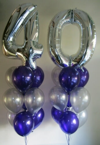 Party Balloon 40th Birthday Balloon Bouquet