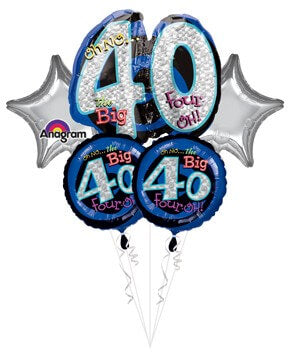 Party Balloon Oh! No The Big 40th Balloon Bouquet