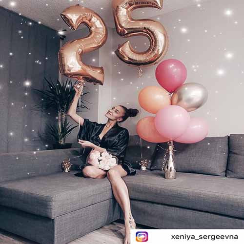 25th Happy Birthday Balloons Bouquets