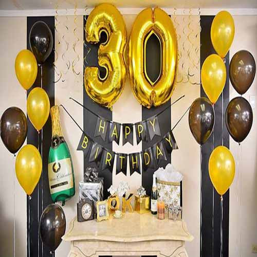 Party Balloon 30th Birthday Balloon Bunch &amp; Docoration