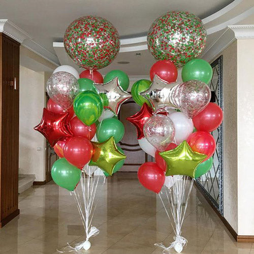 Christmast Multi Colour Balloons Bouquets