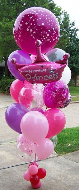 Party Balloon Birthday Princess Helium  Balloons Bouquet