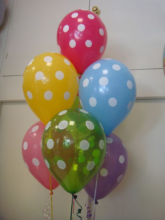 Party Balloon Polka Dot Balloons Bouquet