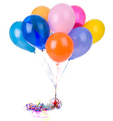 Party Balloons Colorful Helium Balloons Bunch
