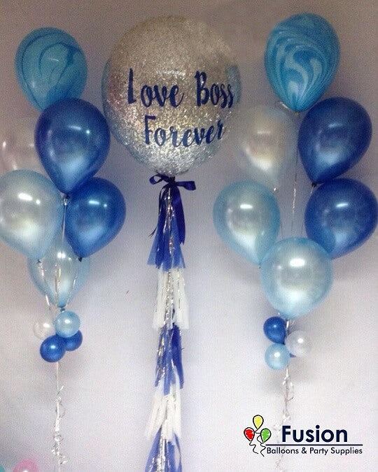 Party Balloon Boss Balloon With Bouquet