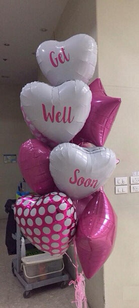 Party Balloon Get Well Soon Balloons Bouquet