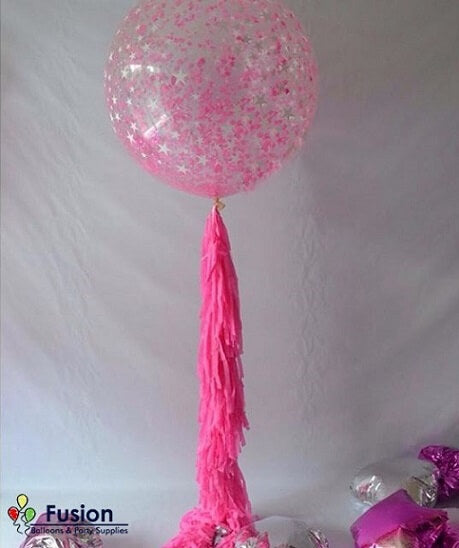 Party Balloons Pink Confetti Balloon
