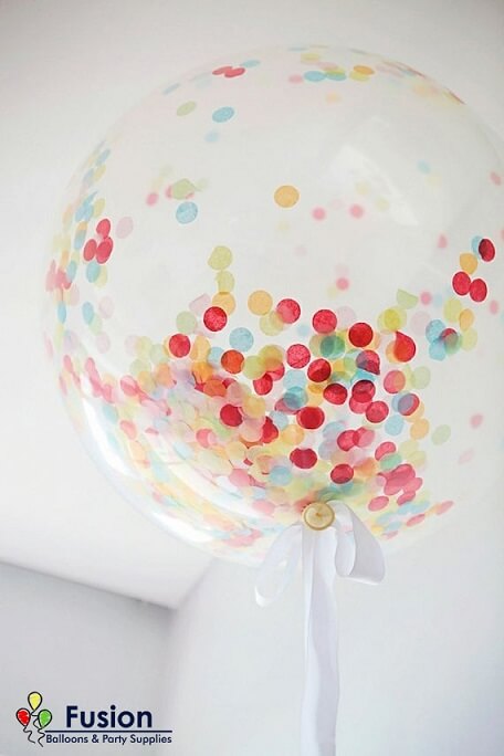 Party Balloon Clear Balloon With Colorful Confetti