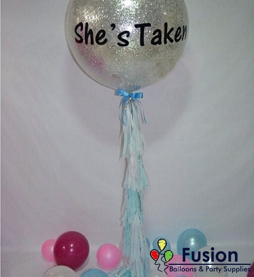 Special Message Glitter Balloon