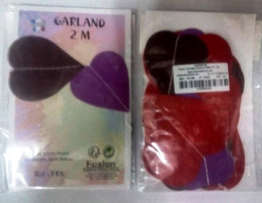 Party Balloon Red/Purpul/Dark Brown  Heart Slight 2M