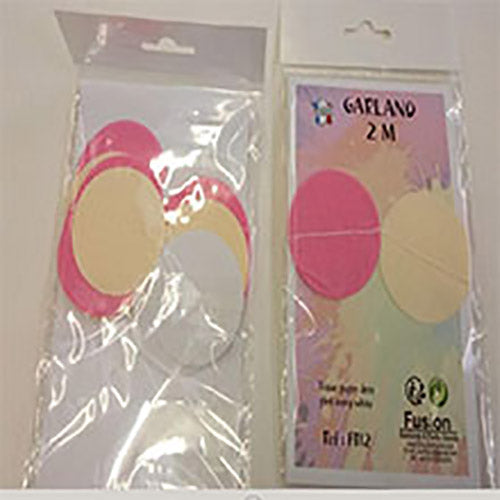 Party Balloon Pink, Invory &amp; White Tissue Paper Dots 2M
