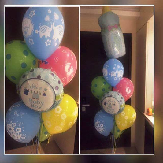 Party Balloon Black, Ivory, White Tissue Paper Dots 2M