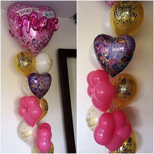 Party Balloons Mom Birthday Balloons Bouquet