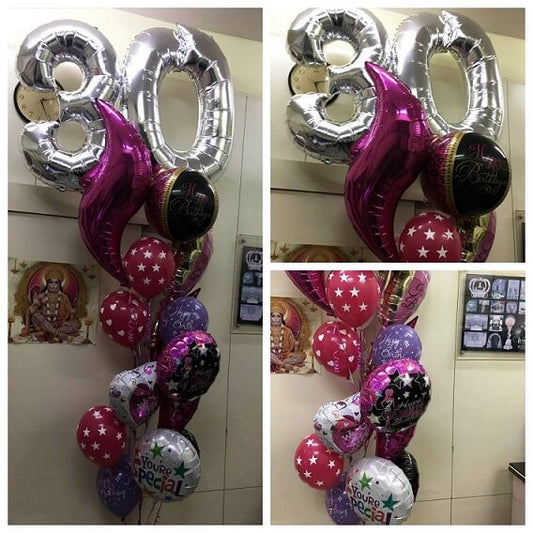 Party Balloon 30th Birthday Balloon Bouquet