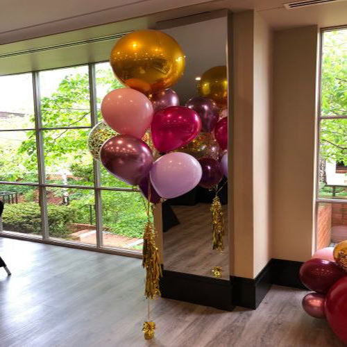 Party Balloon Golden Orbz with latex Balloons