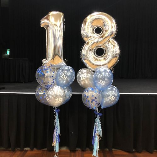 Party Balloons 18th Gold Birthday Balloon Bouquet