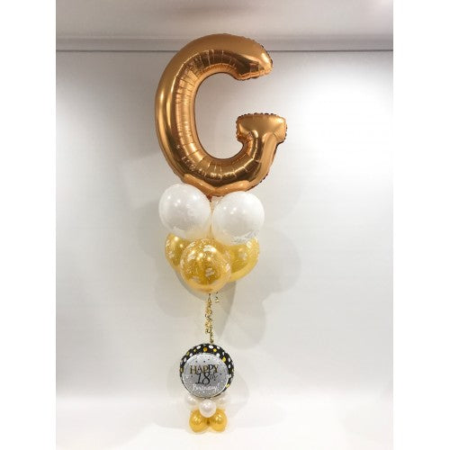 Party Balloons 18th Birthday with Name Letter Balloon Bouquet