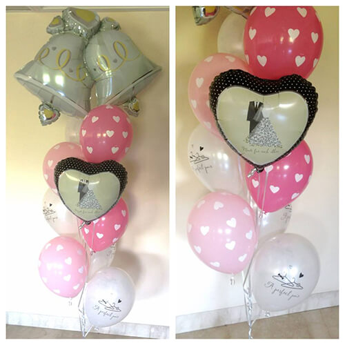 Party Balloon Perfect Pair Anniversary Balloons Bouquet 
