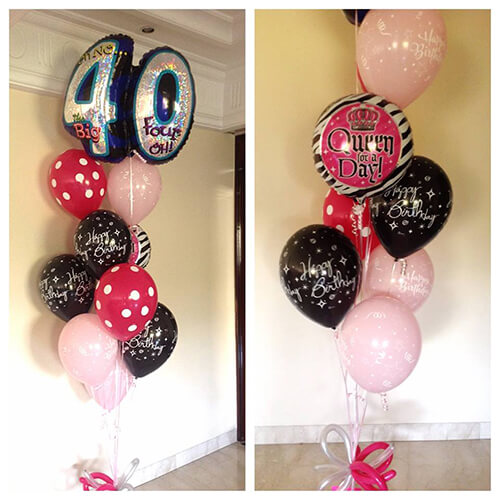 Party Balloon Fabulous 40th Birthday Bouquet