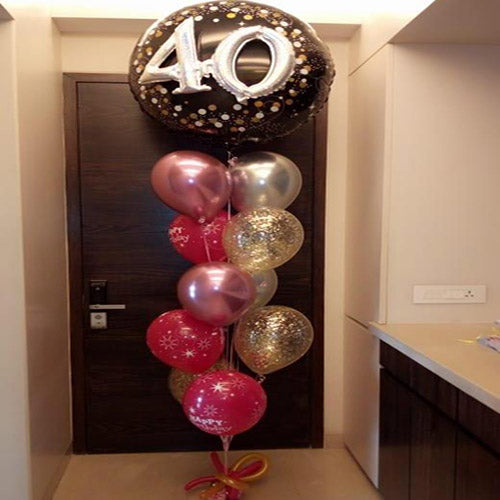 Party Balloon 40th Bithday Balloons Bunch