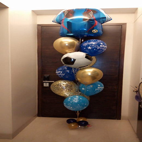 Jacket with Football balloons  Bunch