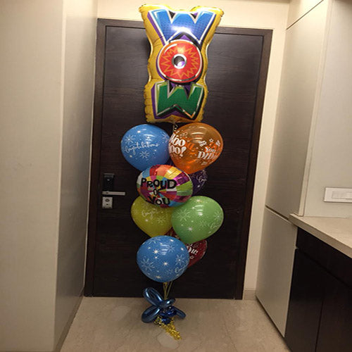 Party Balloon Wow &amp; Proud to You Message Balloons Bunch