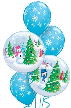 Party Balloon Snowman Balloon Bouquet